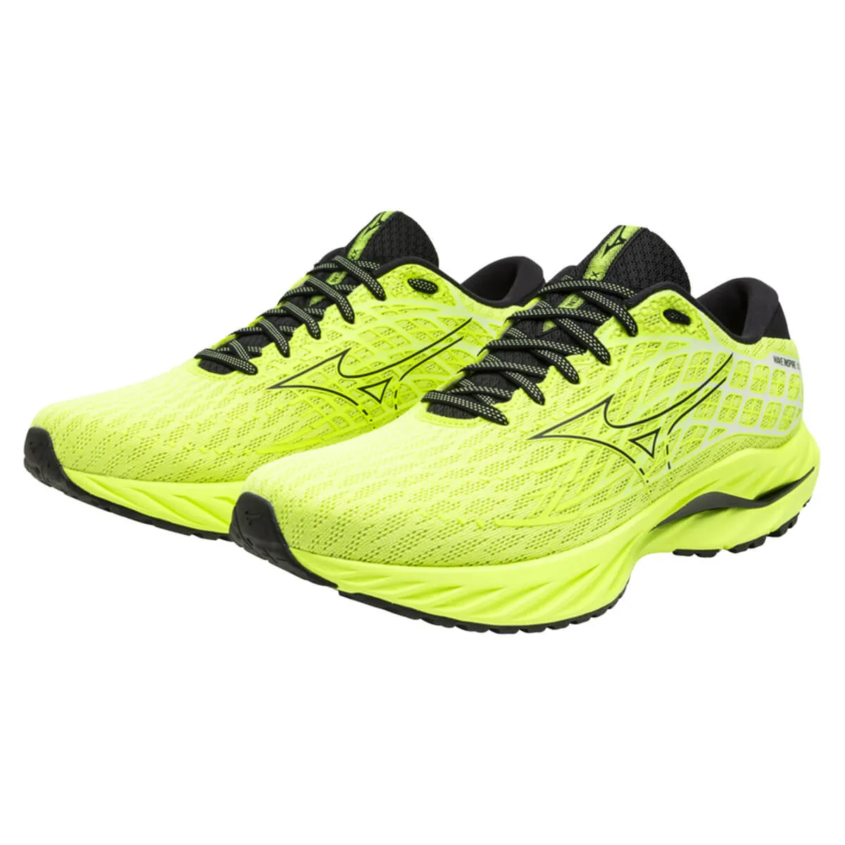 Mizuno Wave Inspire 20 Mens | Neo Lime/black/evening