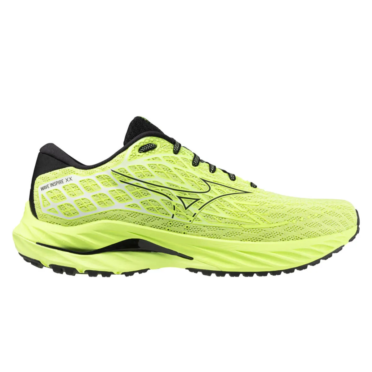 Mizuno Wave Inspire 20 Mens | Neo Lime/black/evening