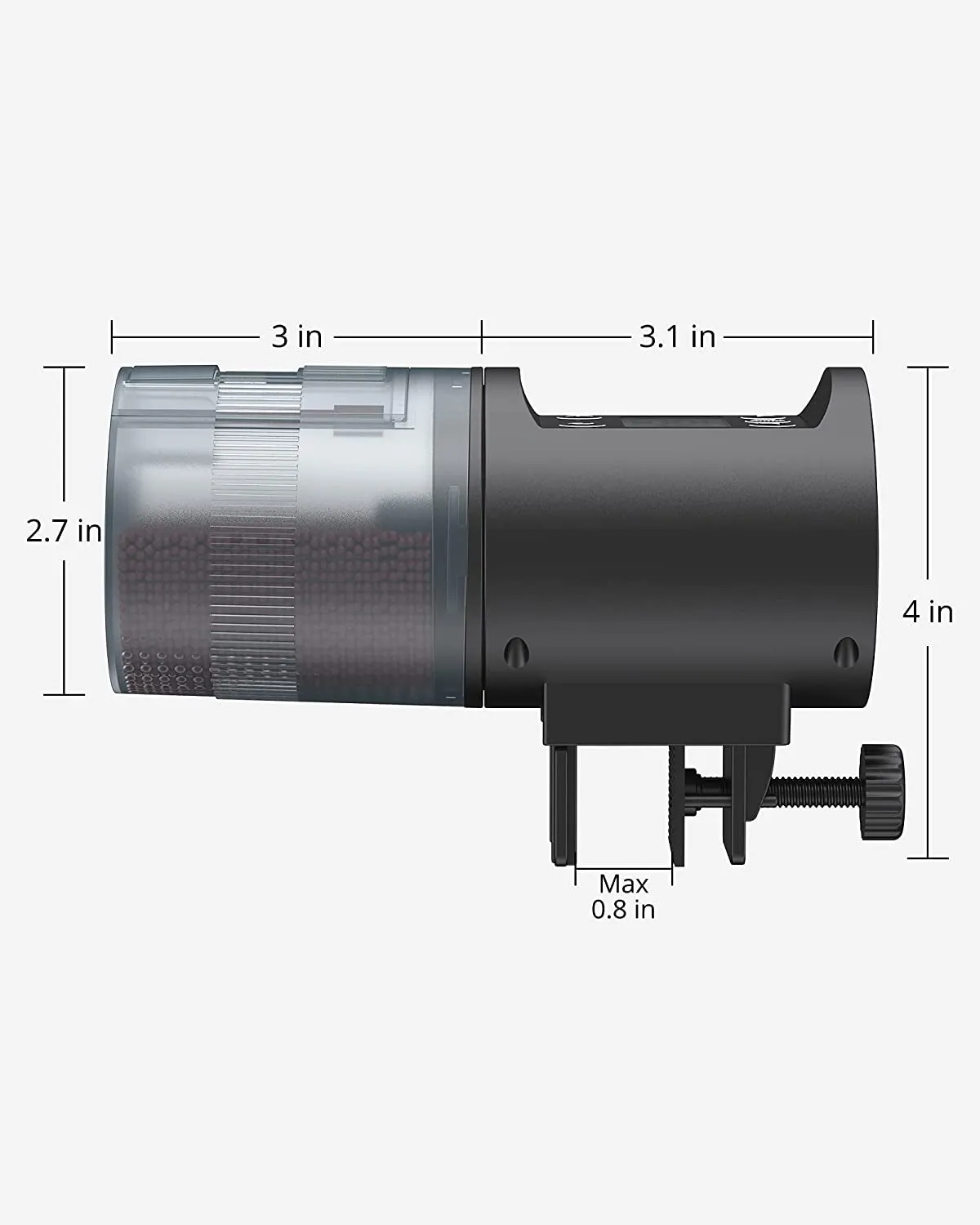 NICREW Programmable Automatic Fish Feeder - Moisture-Proof Dispenser for Aquariums and Fish Tanks, Ideal for Vacations and Weekends