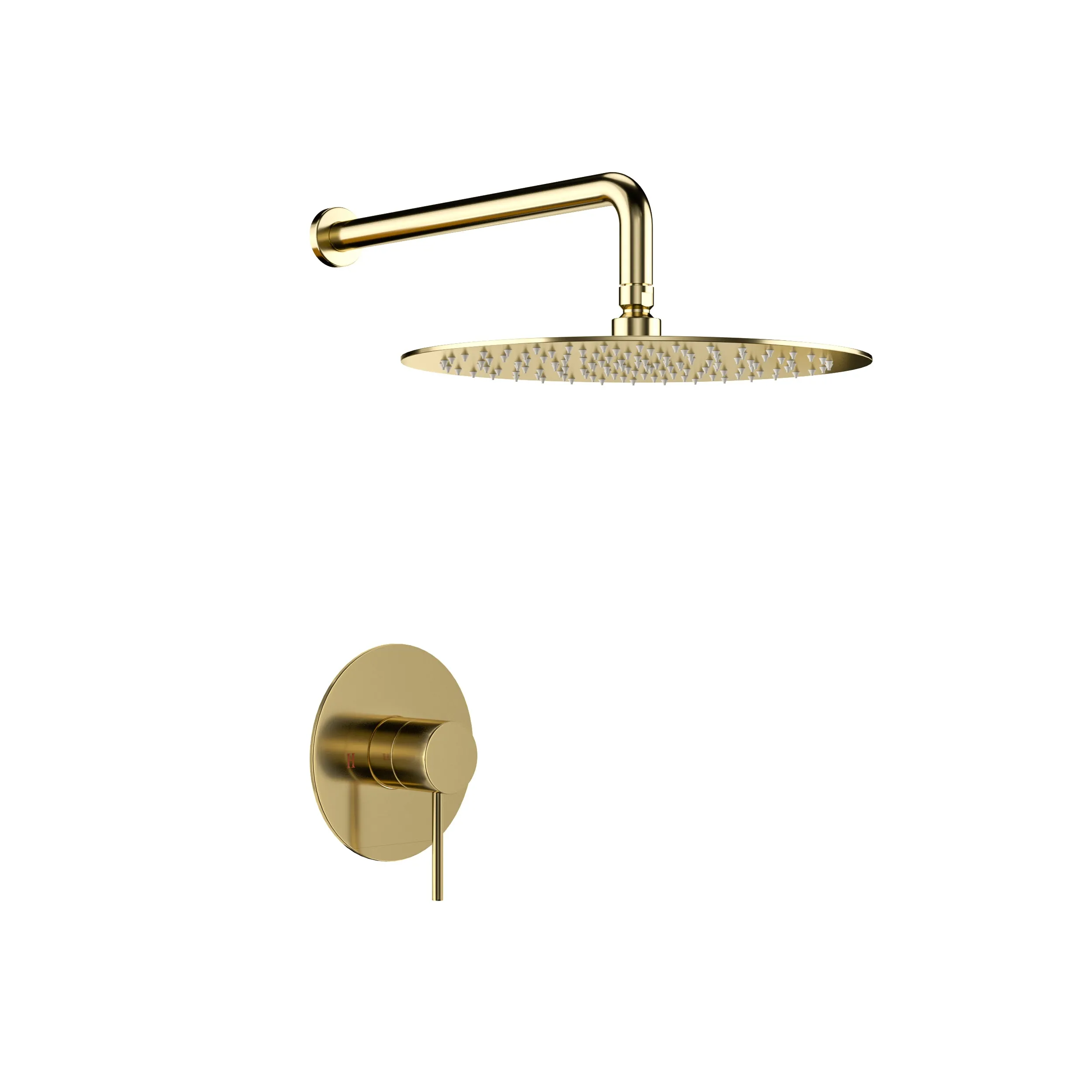 Shower Faucet Set,,Shower System with 10-Inch Rainfall Shower Head and Shower Valve, Gold