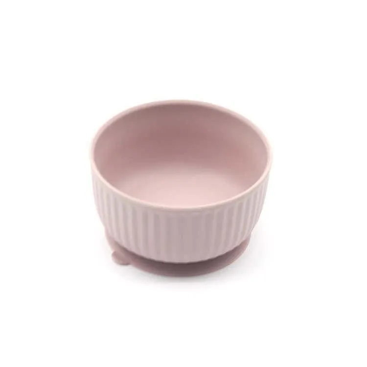 Silicone non slip small pet watering bowl cat food bowl dog feeding Soft Pink