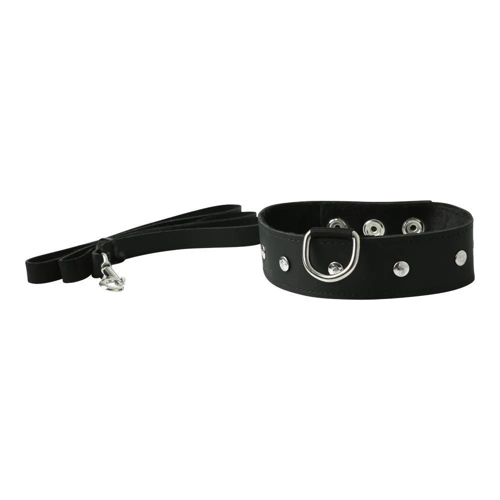 Sportsheets Leather Leash & Collar