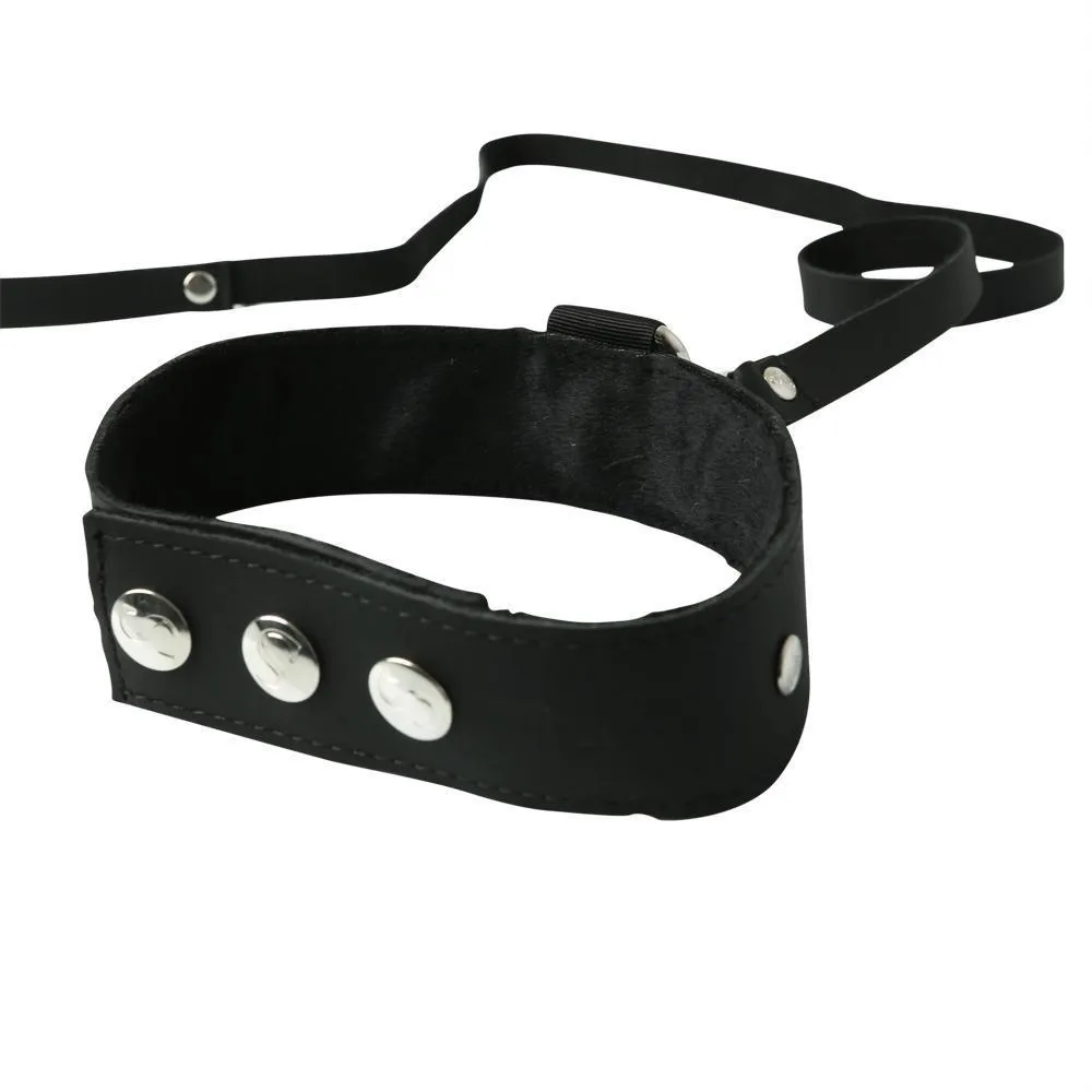 Sportsheets Leather Leash & Collar