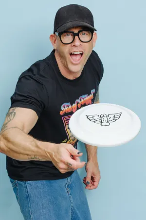 Tom of Finland Flying Cock Frisbee by Peachy Kings - WHITE