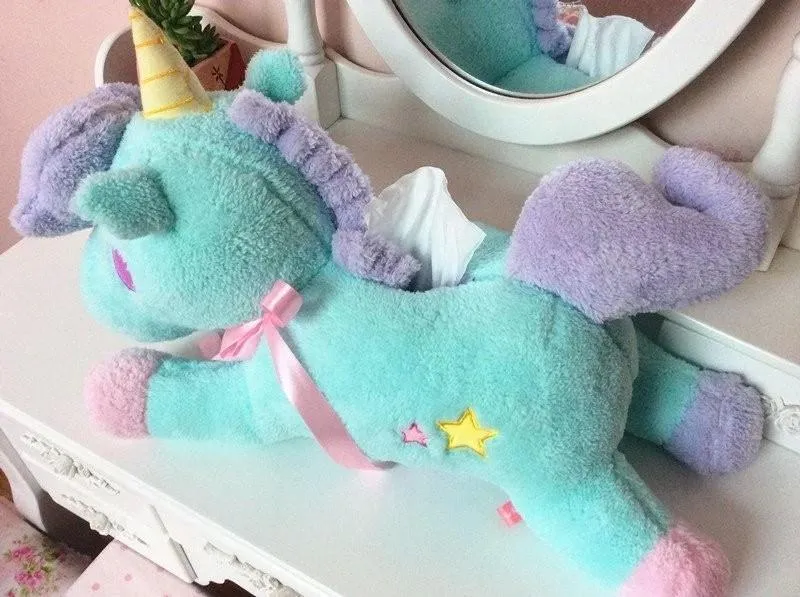 Unicorn Plush & Tissue Box