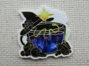 Witch Teacup Needle Minder, Cover Minder, Magnet