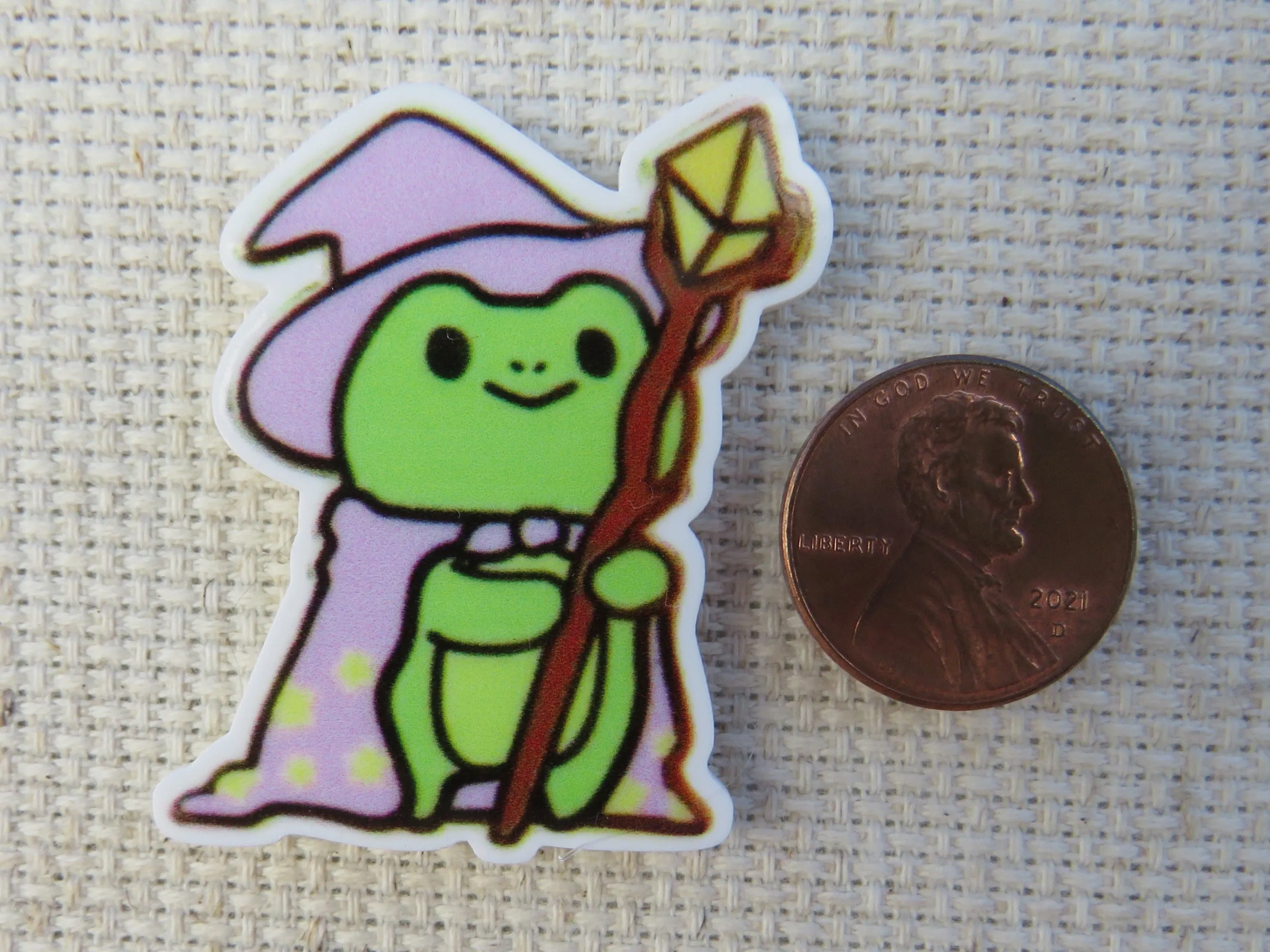 Wizard Frog Needle Minder, Cover Minder, Magnet